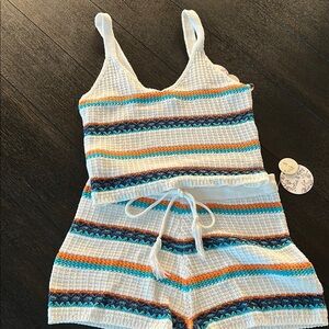 Striped Shorts Set